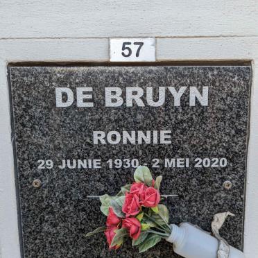 BRUYN Ronnie, de 1930-2020