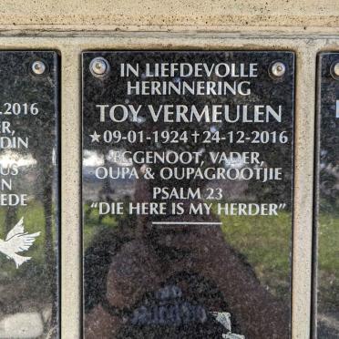 VERMEULEN Toy 1924-2016
