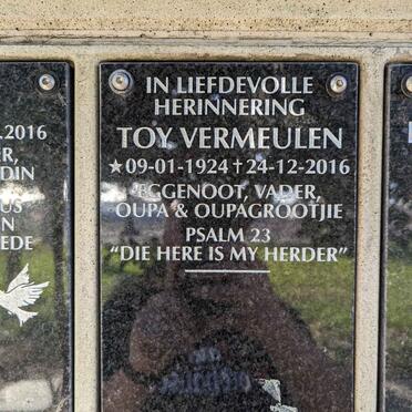 VERMEULEN Toy 1924-2016