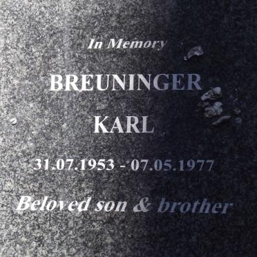 BREUNINGER Karl 1953-1977