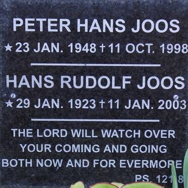 JOOS Peter Hans 1948-1998 :: JOOS Hans Rudolf 1923-2003