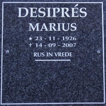 DESIPRÉS Marius 1926-2007