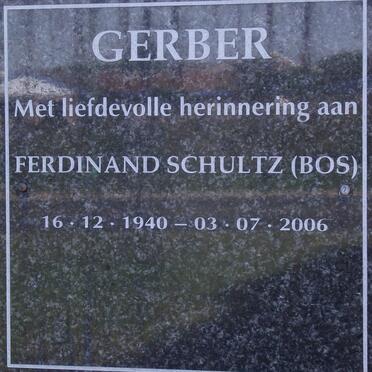 GERBER Ferdinand Schultz 1940-2006