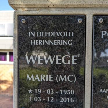 WEWEGE M.C. 1950-2016