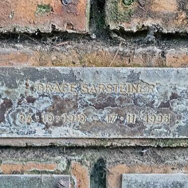 SARSTEINER Grace 1910-1996