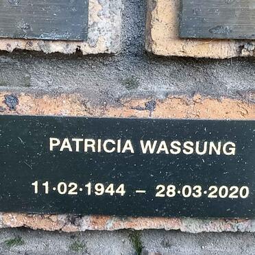 WASSUNG Patricia 1944-2020