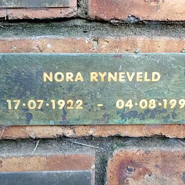 RYNEVELD Nora 1922-1998