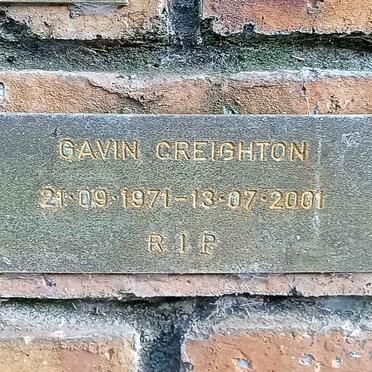 CREIGHTON Gavin 1971-2001