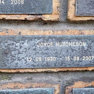 HUTCHESON Joyce 1930-2007