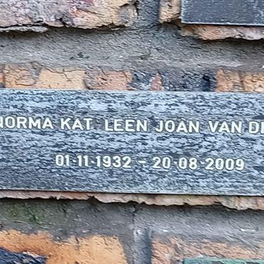 DIEMAN Norma Kathleen Joan, van 1932-2009