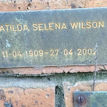 WILSON Matilda Selena 1909-2002