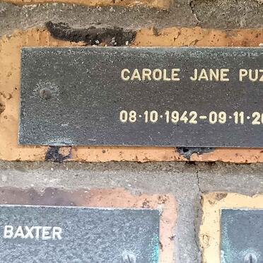PUZEY Carole Jane 1942-2003
