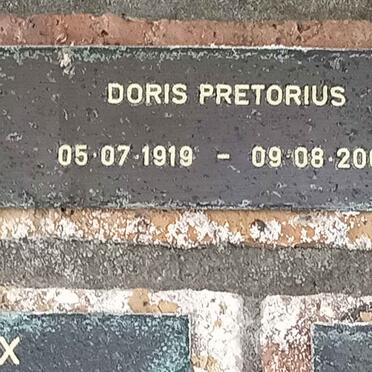 PRETORIUS Doris 1919-2006