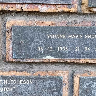 GROD Yvonne Mavis 1935-2008