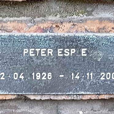 ESPLEY Peter 1926-2009