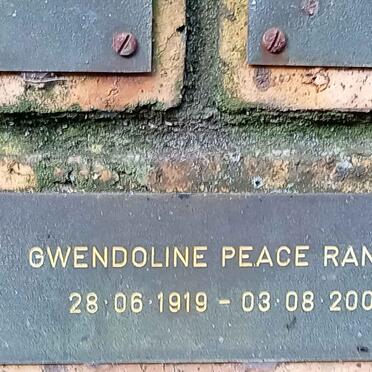 RANSON Gwendoline Peace 1919-2003