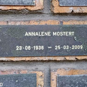 MOSTERT Annalene 1936-2009