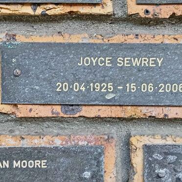 SEWREY Joyce 1925-2006