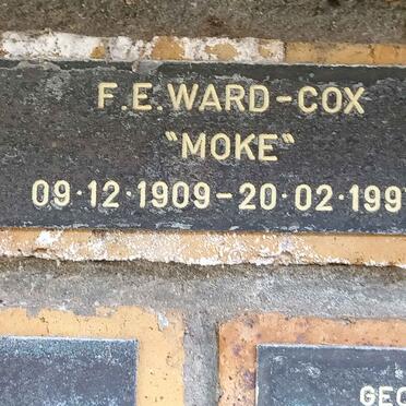 COX F.E., WARD 1909-1997