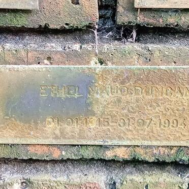 DUNCAN Ethel Maud 1915-1994