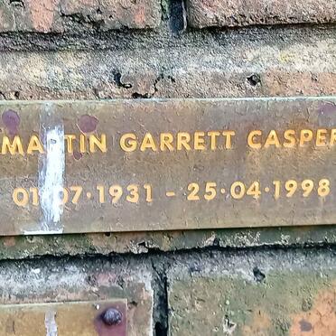 CASPER Martin Garrett 1931-1998