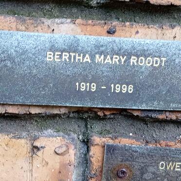 ROODT Bertha Mary 1919-1996