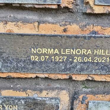 HILL Norma Leonora 1927-2021