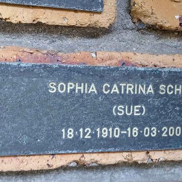 SCHELL Sophia Catrina 1910-2002
