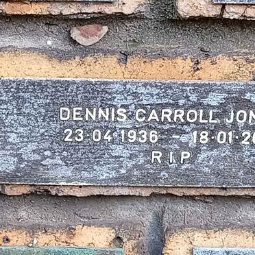JONES Dennis Carroll 1936-2010