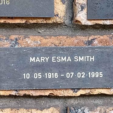 SMITH Mary Esma 1916-1995