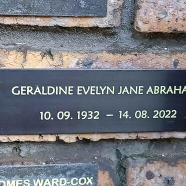 ABRAHAMS Geraldine Evelyn Jane 1932-2022