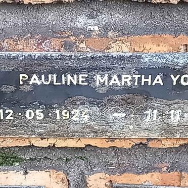 YON Pauline Martha 1924-2011