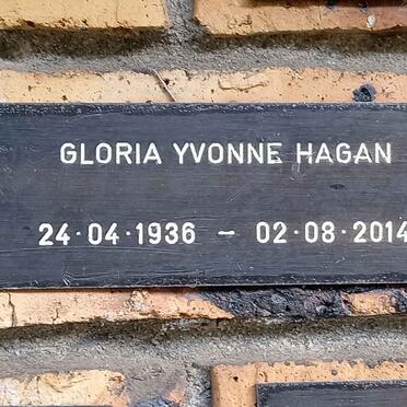 HAGAN Gloria Yvonne 1936-2014