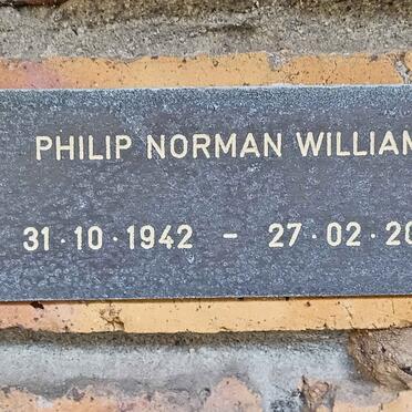 WILLIAMS Philip Norman 1942-2009