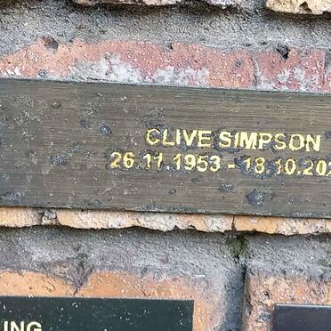 SIMPSON Clive 1953-2020