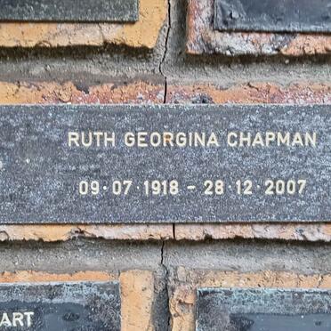 CHAPMAN Ruth Georgina 1918-2007