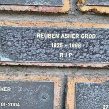 GROD Reuben Asher 1925-1998