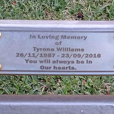 WILLIAMS Tyrone 1987-2016