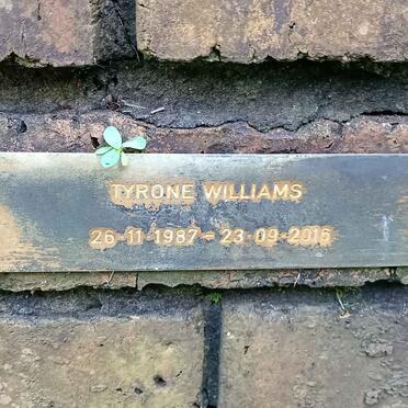 WILLIAMS Tyrone 1987-2016