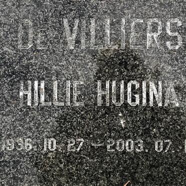 VILLIERS Hillie Hugina, de 1936-2003