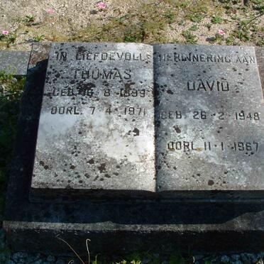 SMIT Thomas 1899-1971 :: SMIT David 1948-1967