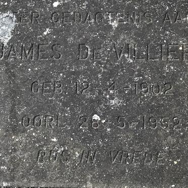 VILLIERS James, de 1902-1952