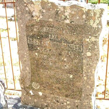 LINGEN Hester, van nee DE VILLIERS -18??