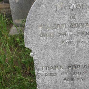ADRIAANSE William -1930 :: ADRIAANSE Frank -1934