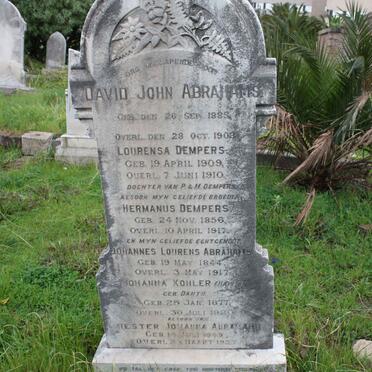 ABRAHAMS :: DEMPERS :: KOHLER :: DANTHU