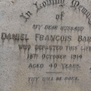 BARNARD Daniel Francois -1914