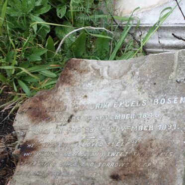 BOSENBERG Christiaan Hendrik Engels 1846-1891