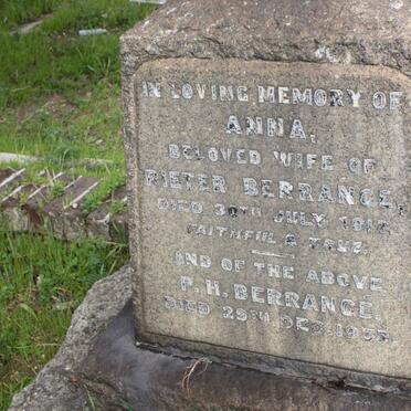 BERRANGE Peter H. -1937 &amp; Anna -1917