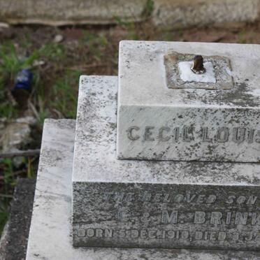 BRINK Cecil Louis 1910-1912