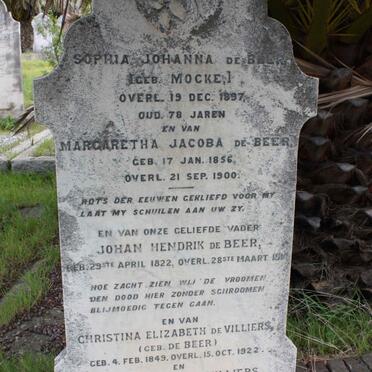 BEER de :: DE VILLIERS